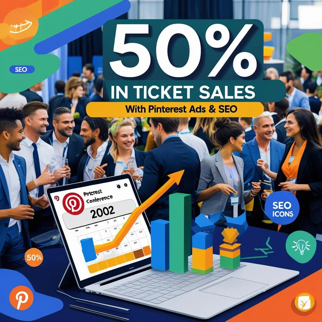 Pinterest Ads and SEO Increased Event Ticket